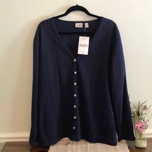 Women’s Navy Blue Cardigan. Plus Size 20/22W